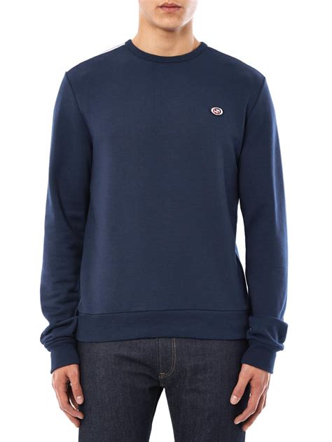 gucci blue crew neck|Gucci Sweatshirts for Men .